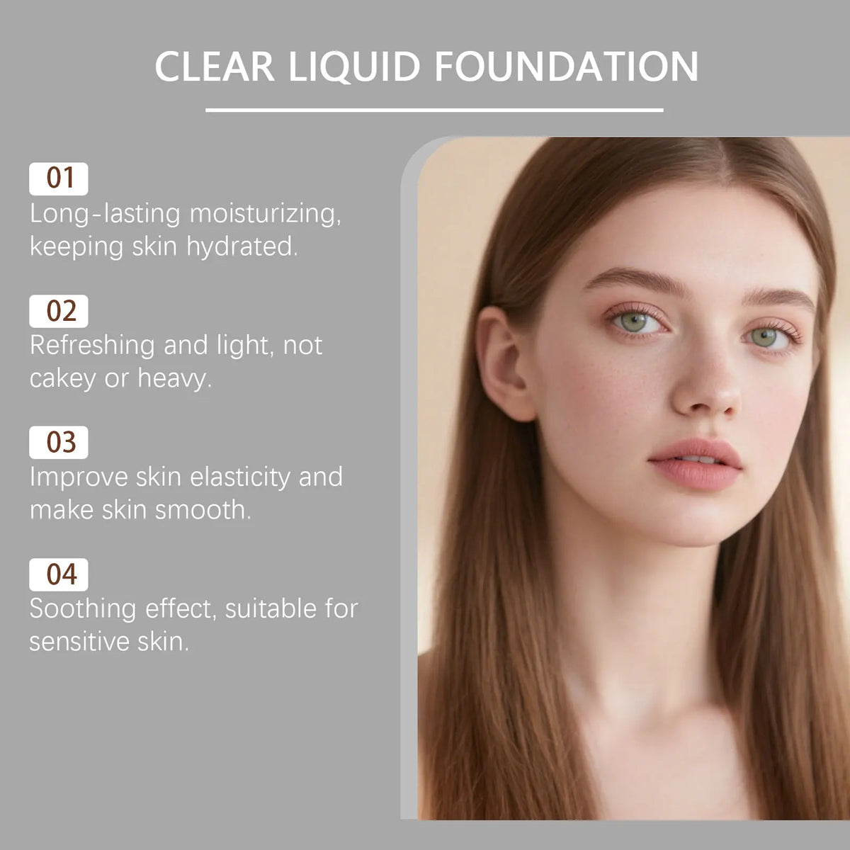 Zephoco Professional High Coverage Foundation with Hyaluronic Acid Deep Hydration Matte Makeup Base Brighten Liquid Foundation - AliExpress 66