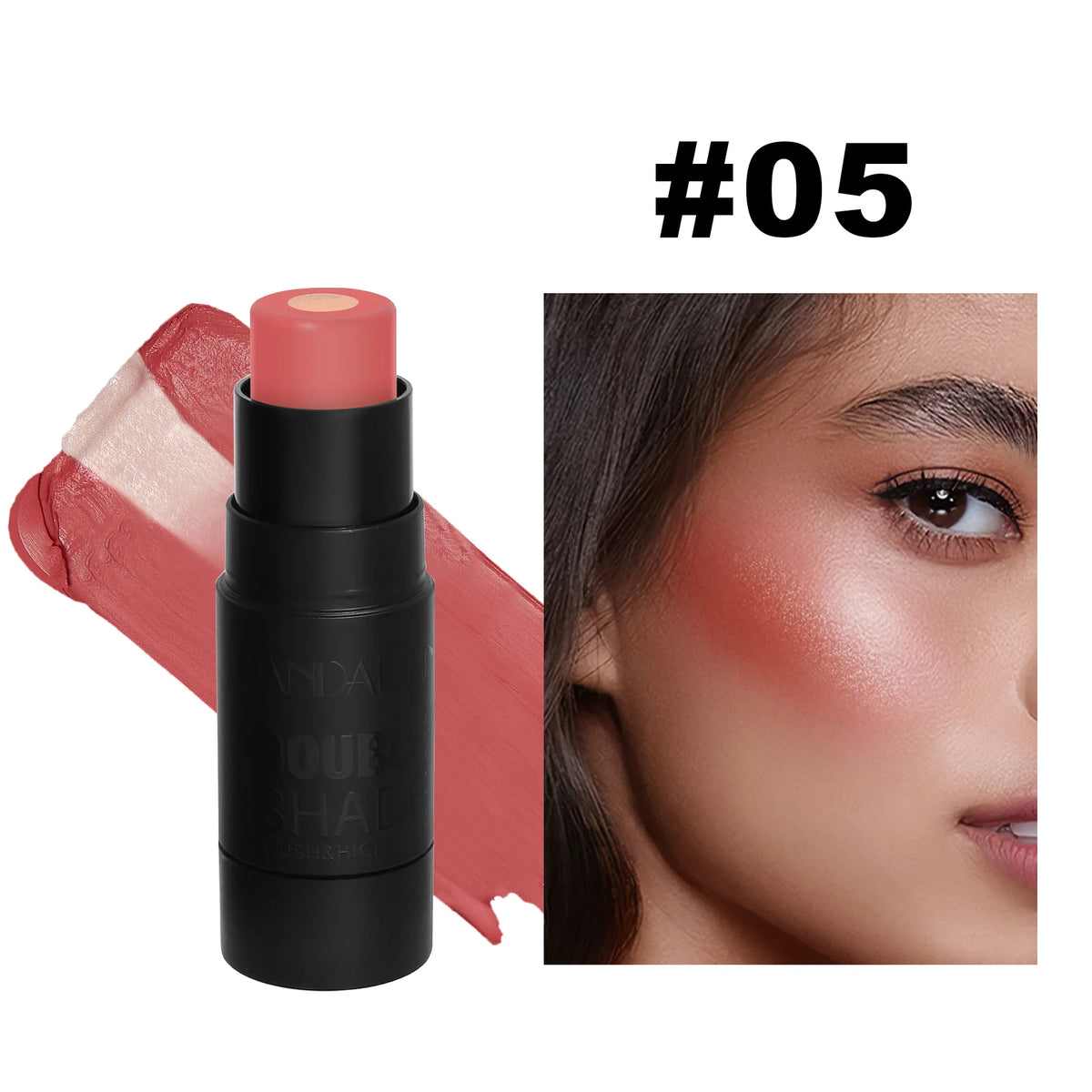 Velvety Sandwich Blush Highlighter Stick - Long-Lasting Rouge Tint Cream Face Contour Stick for Cheeks Lips & Eyes Blend Well - AliExpress 66