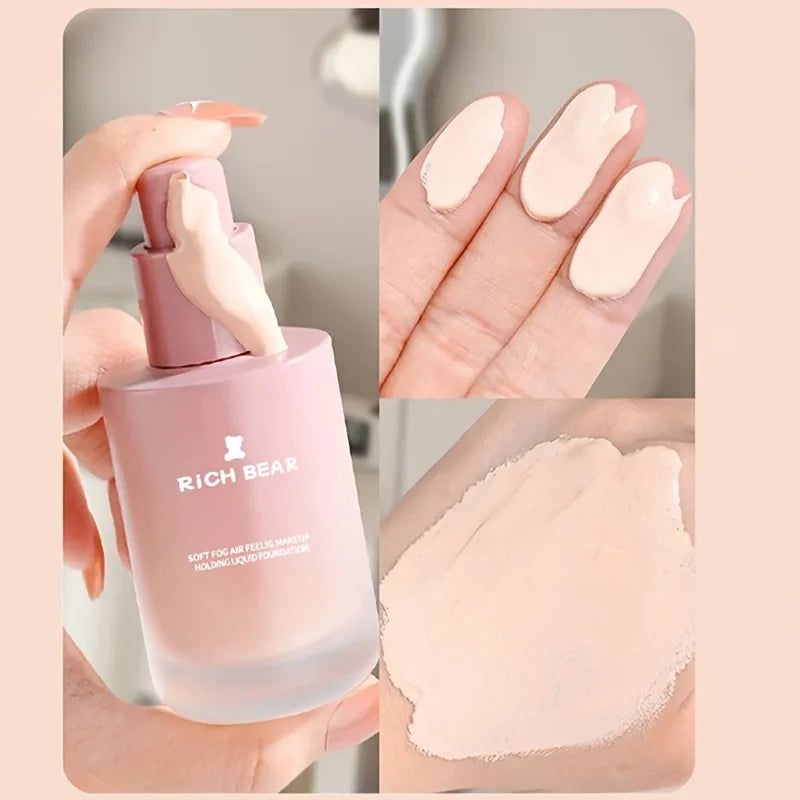 Richbear Airy Matte Foundation Hydrating Waterproof Sweatproof Oil Control Concealing Natural Luminous Holiday Gift - AliExpress 66