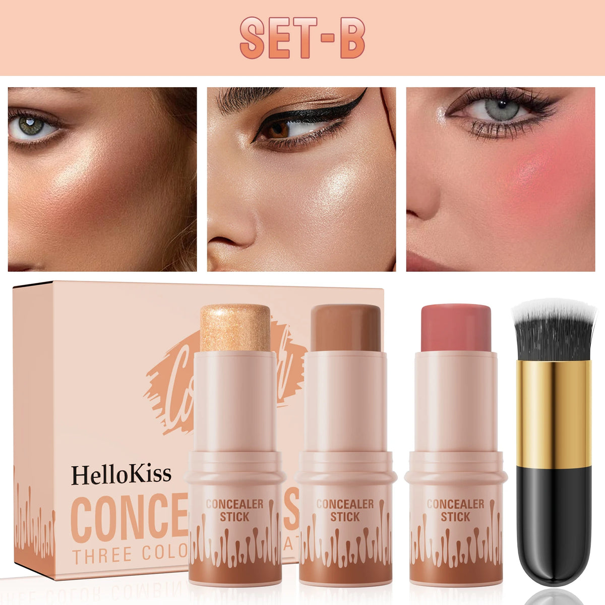 Contour Stick Set Natural Matte Finish Highlighters Shadow Waterproof Contouring Wand V-face Shaping Contour Pen Face Makeup - AliExpress 66