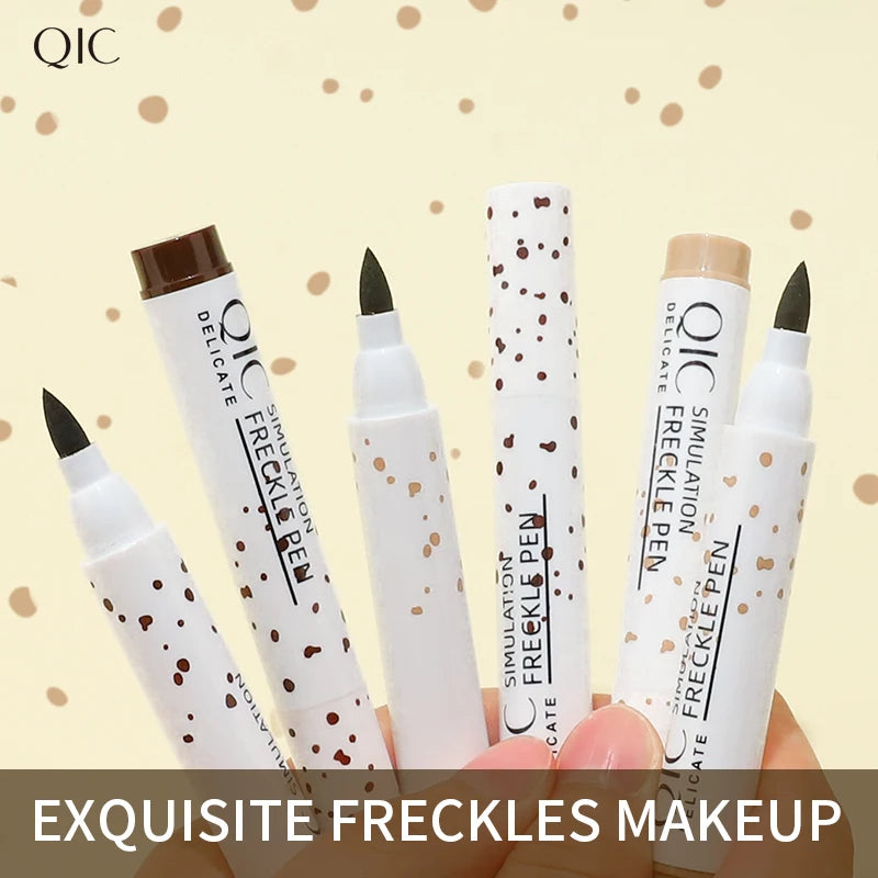 QIC Face Fake Freckles Pen Natural Waterproof Lifelike Fake Freckles Pen for Long Lasting Look Dot Spot Pen Makep Tool Cosmetic - AliExpress 66