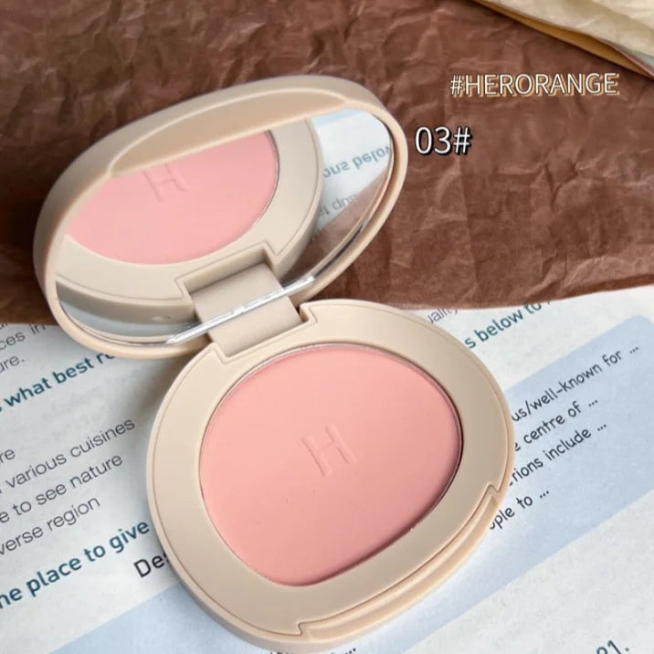 Monokrom Kalis Air Panjang Tahan Lama Plat Peach Orange Kabus Lembut Matte Semulajadi Blush Matte for Semulajadi Rouge - AliExpress 66