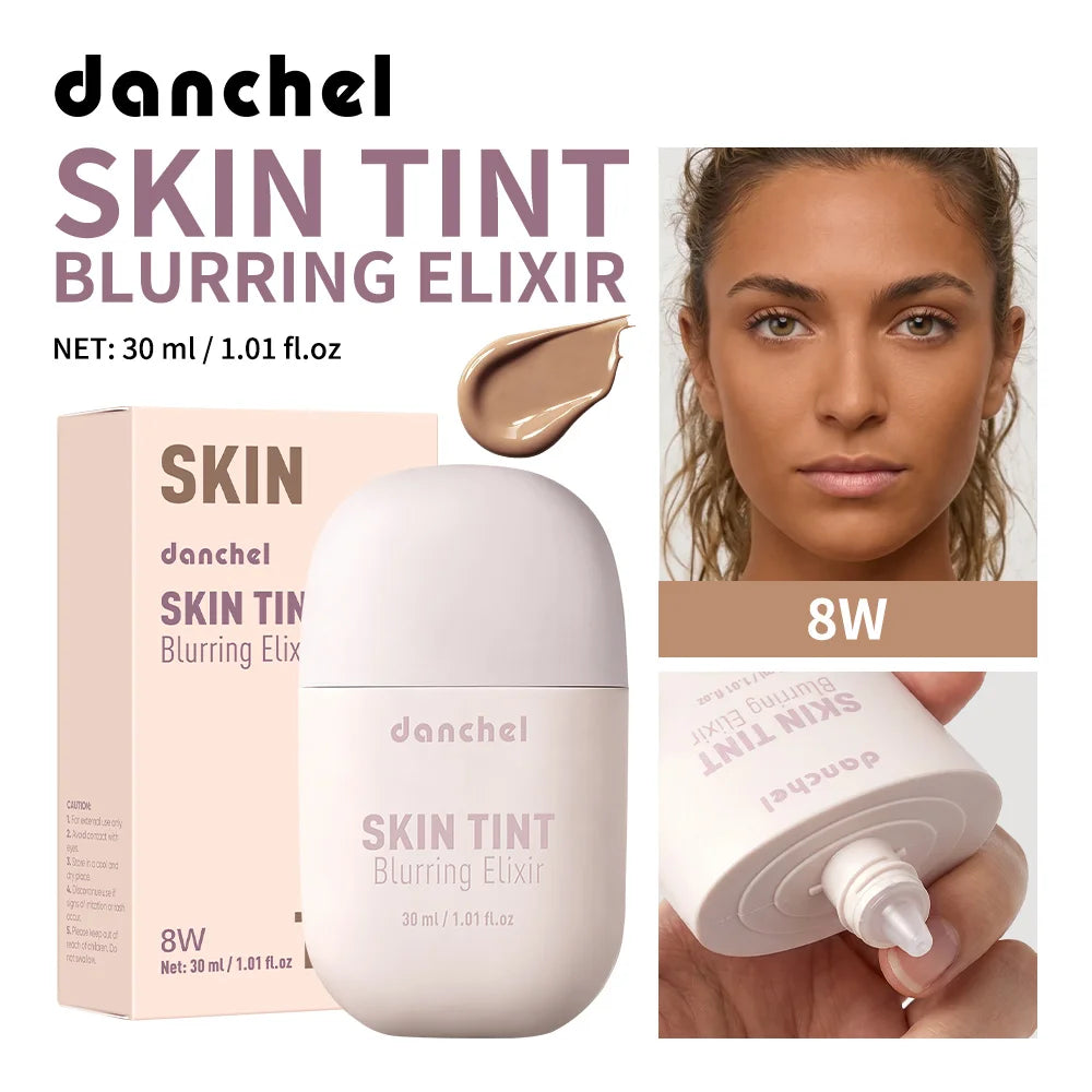 Skin Tint Blurring Elixir Hide Pores Fine Lines Even Skin Tone 12h Long-lasting Natural Finish Lightweight Breathable Skin Tint