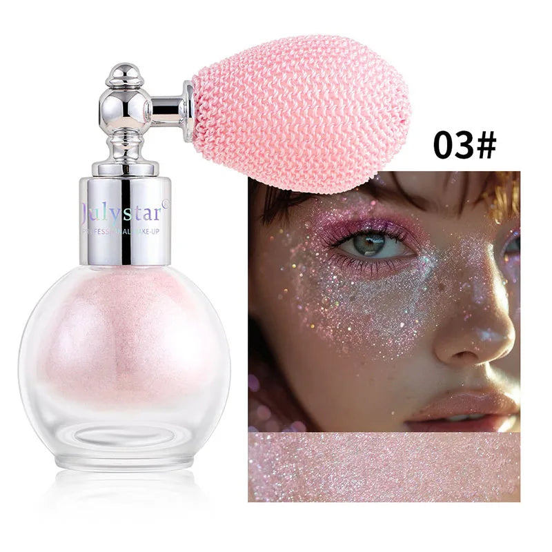 Diamond High Gloss Glitter Spray Highlighter Powder Brighten Polarization Fairy Powder Face Body Illuminator Makeup Cosmetics - AliExpress 66