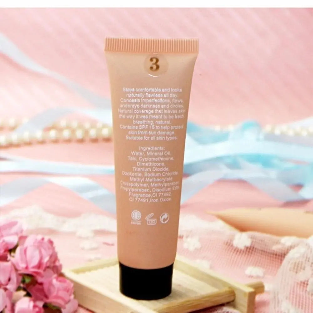 New 3 Colors BB Cream Liquid Waterproof Face Base Foundation Korean Makeup Long Lasting Concealer Cosmetic