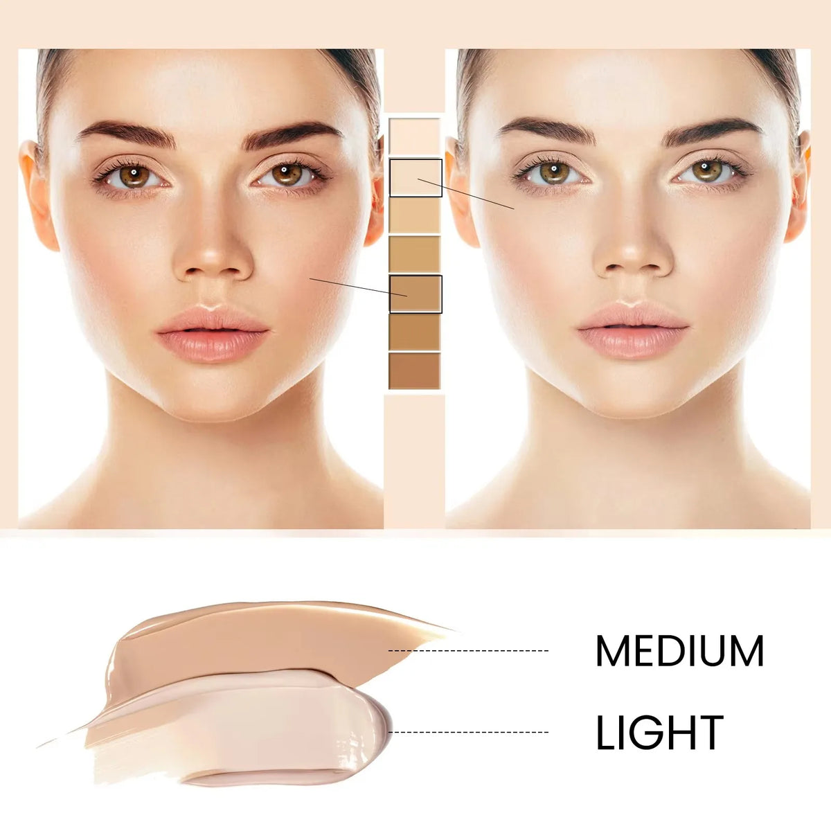 EELHOE CC Foundation Cream Oil Control Pore Covering Even Skin Tone Waterproof Natural Looking Makeup Moisturizing Foundation - AliExpress 66