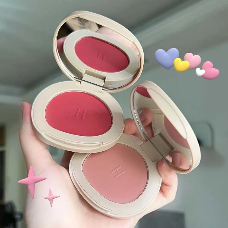 Monokrom Kalis Air Panjang Tahan Lama Plat Peach Orange Kabus Lembut Matte Semulajadi Blush Matte for Semulajadi Rouge - AliExpress 66