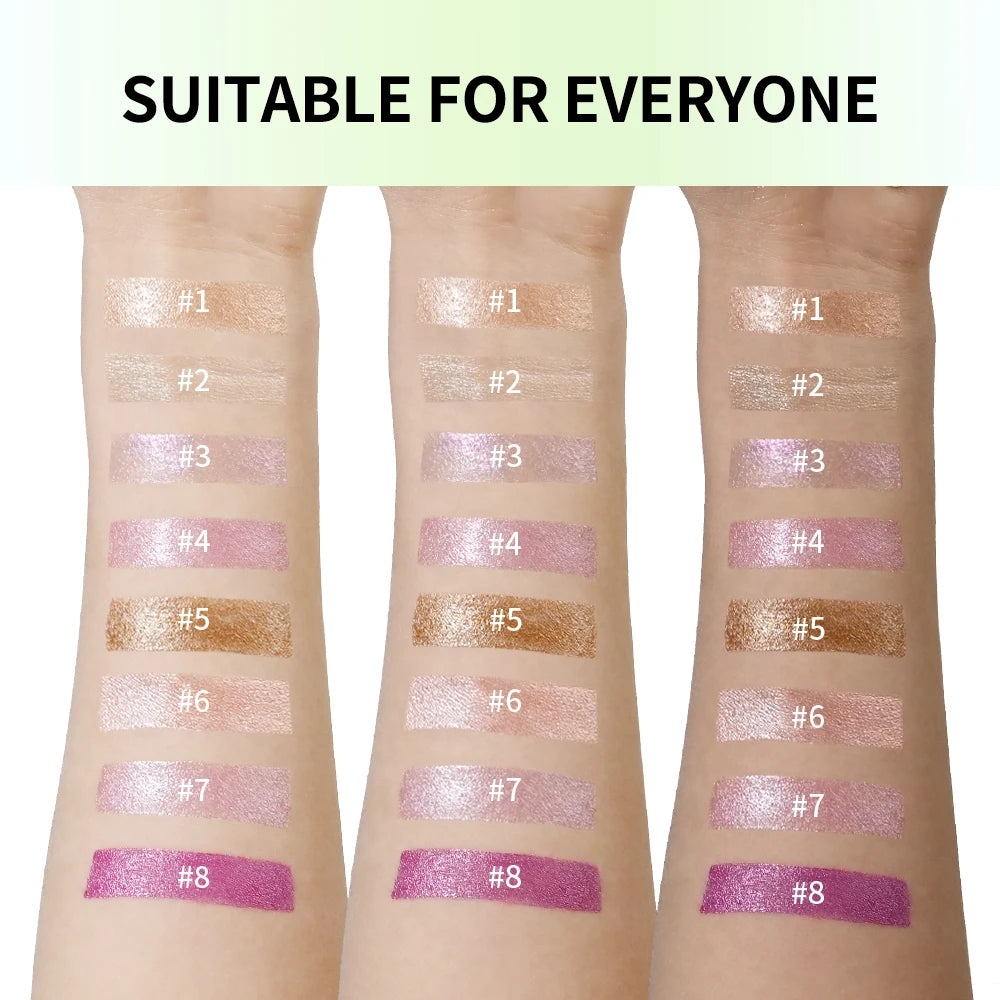 8Colors Cream Highlighter/Brow/Blush Palett Face Brighten Highlighter Blush&Contouring Shimmer Waterproof Makeup Tool Cosmetics - AliExpress 66