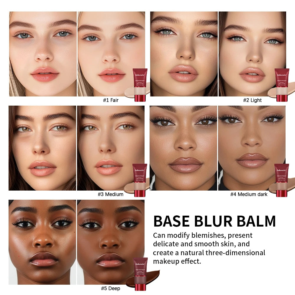 Base Blurring Foundation 5Colors Long Lasting 24H Control Oil Smooth Matte Balancing Shine Base Bronze Cosmetics Makeup - AliExpress 66