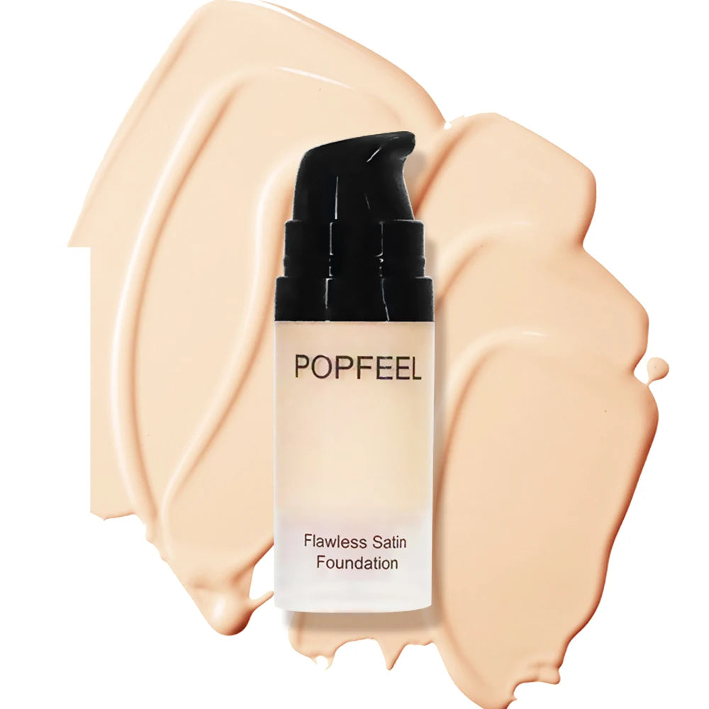 POPFEEL Flawless Satin Foundation, Full Coverage, Waterproof & Sweatproof, Long-Lasting for Perfect Base - AliExpress 66