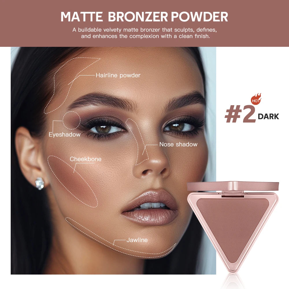 No Limits Matte Bronzer Shading Face Blusher Long Lasting Matte Plumps Appearance reduce Pores And Shine Control Cosmetics - AliExpress 66