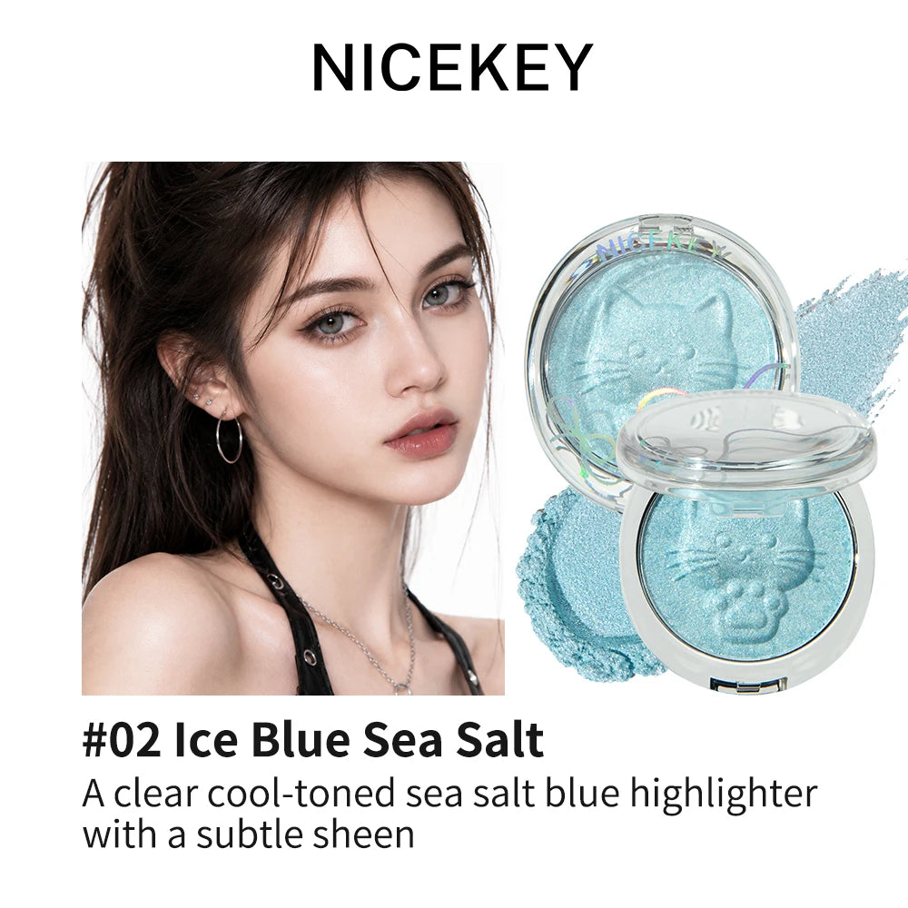 Monochrome Highlighter Powder Glitter Shimmer Face Powder Brighten Makeup Shiny Eyeshadow Diamond Highlighter Palette Bronzer - AliExpress 66