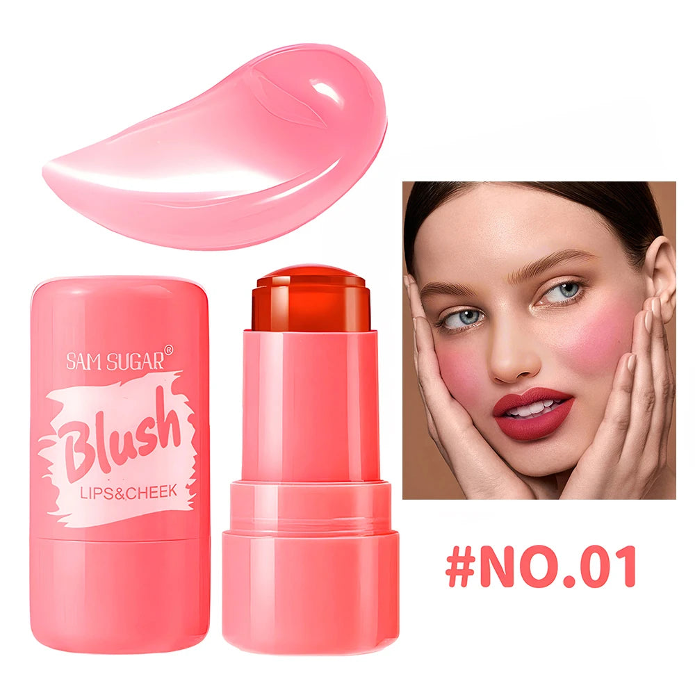 2 Color Jelly Brightening Blush Cream Long Lasting Natural Face Contour Blusher Stick Waterproof Everyday Korean Style Cosmetics - AliExpress 66