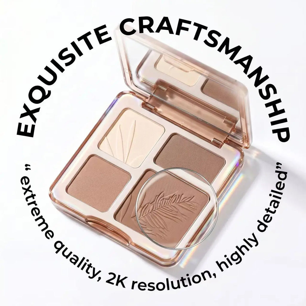 Sweetmint 4-Color Contour Palette Highlight & Contour Integrated Fine Texture Easy to Blend Beginner Friendly - AliExpress 66