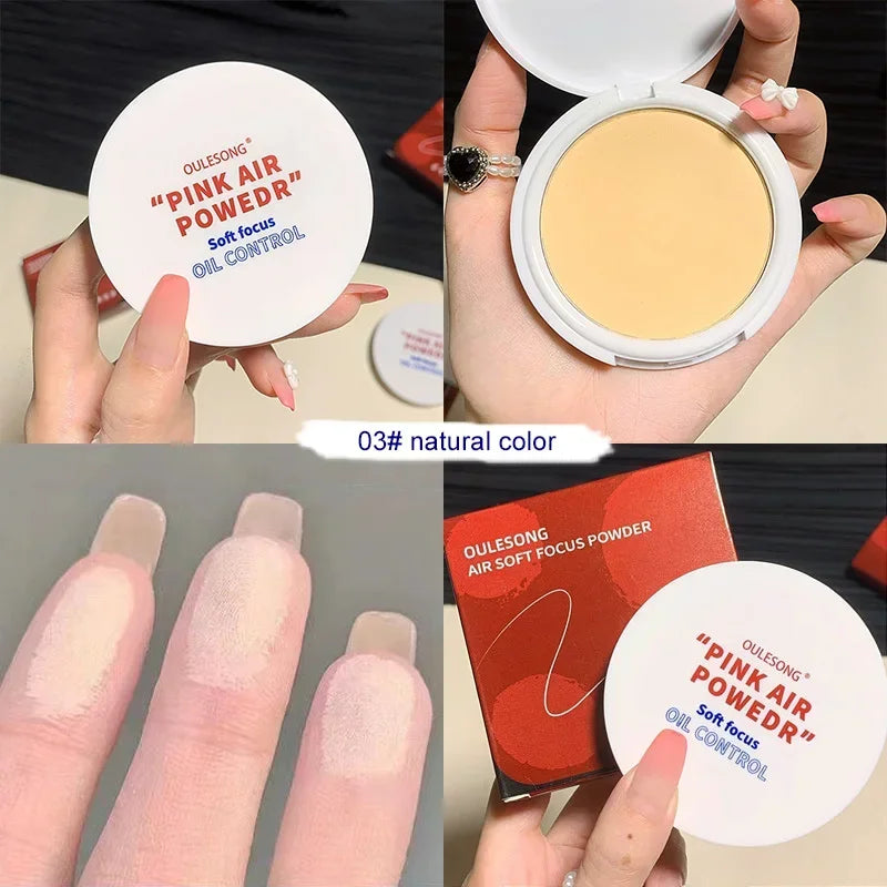 Pressed Powder Transparent White Brighten Oil Control Concealer Lasting Natural Face Makeup Setting Powder Waterproof Cosmetic - AliExpress 66