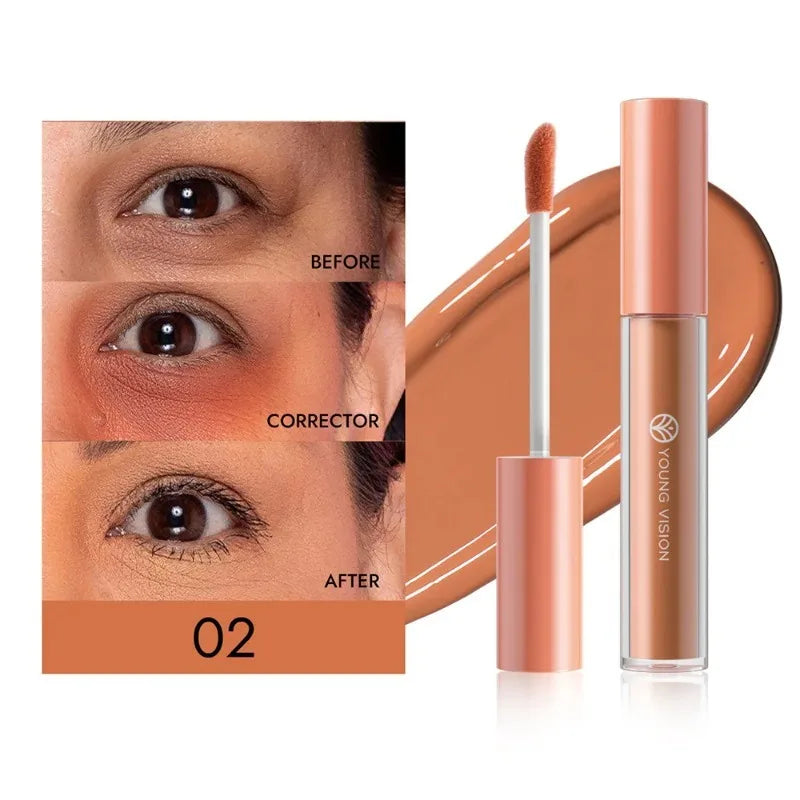 Orange Liquid Concealer Colorful Foundation Primer Base Facial Repair Dark Circles Corrector Skin Tone Purple Brighten Concealer