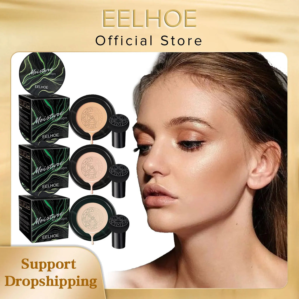 EELHOE Mushroom Air Cushion CC Cream Mushroom Head Waterproof Brighten Base Makeup Cosmetics Professional Concealing Foundation - AliExpress 66