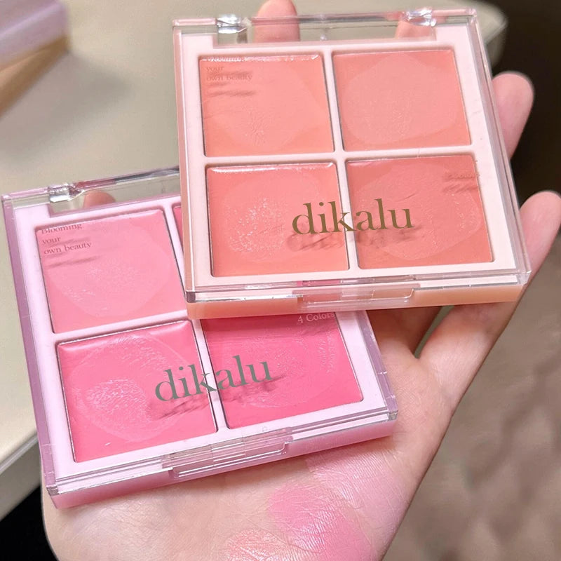 4 Color Blush Cream Natural Nude Makeup Brightening Water Light Peach Cream Blush Milk Pink Cream Cheek Blusher Palette Cosmetic - AliExpress 66