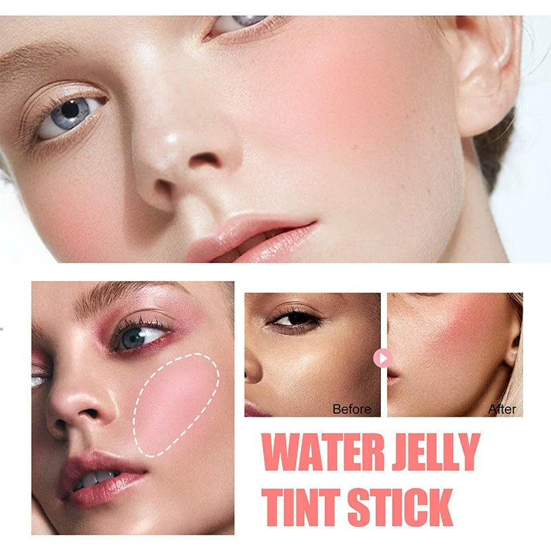 4 Colors Jelly Blush Stick Lip Balm Eyeshadow 3-in-1 Multi-Use Matte Blush Moisturize Brighten Lip Gloss Multi-Use Blush Makeup - AliExpress 66