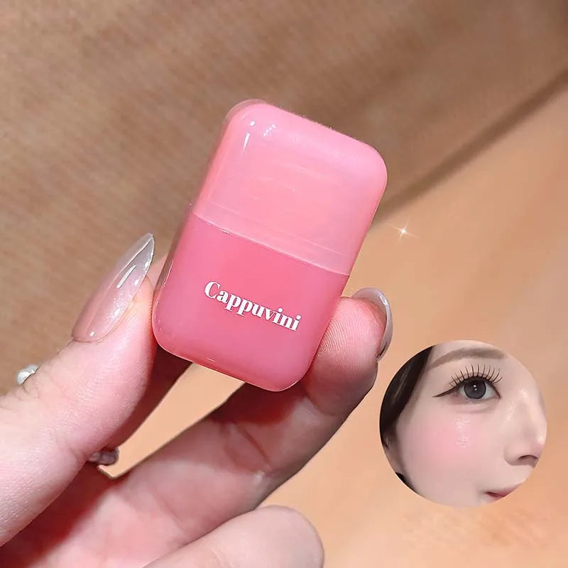 Mini Mirror Moisturizing Monochrome Liquid Blusher Brighten Natural Rouge Face Makeup Peach Blush Liquid Lip & Cheek Dual-use - AliExpress 66