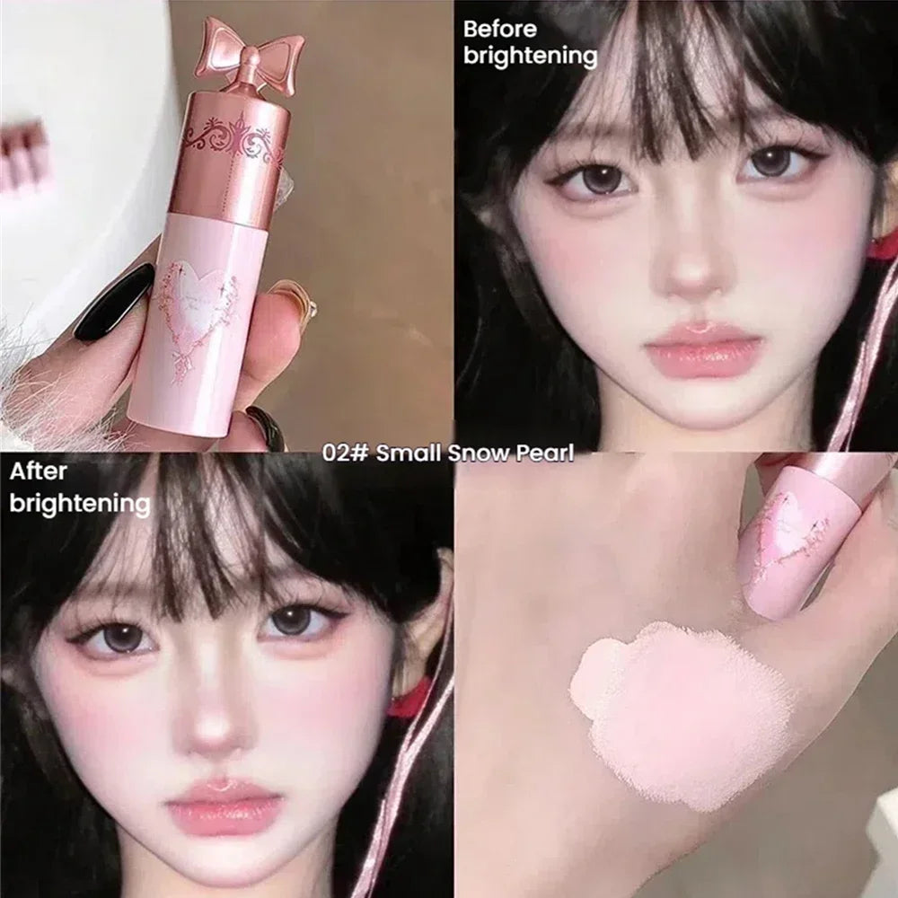 Lightweight Brightening Concealer Liquid, Matte Highlighter & Contour Stick, Natural Full Coverage Face Makeup for Dark Circles