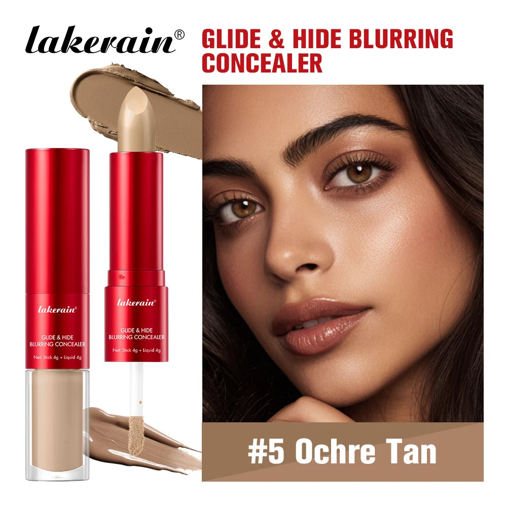 Lakerain 2 IN1 Concealer Fuzzy Stick Hydration Long Lasting Coverage Blemishes Conceals Dark Circles Liquid Concealer Cosmetics - AliExpress 66
