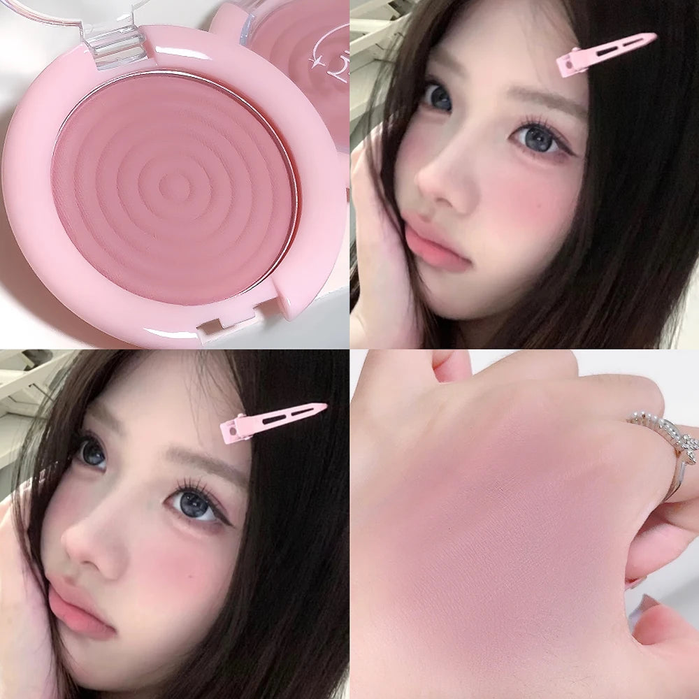 Whirlpool Blush Powder Palette Matte Low Saturation Rubber Grey Pink Expanding Color Buildable Brighten Highlight Natural Makeup - AliExpress 66