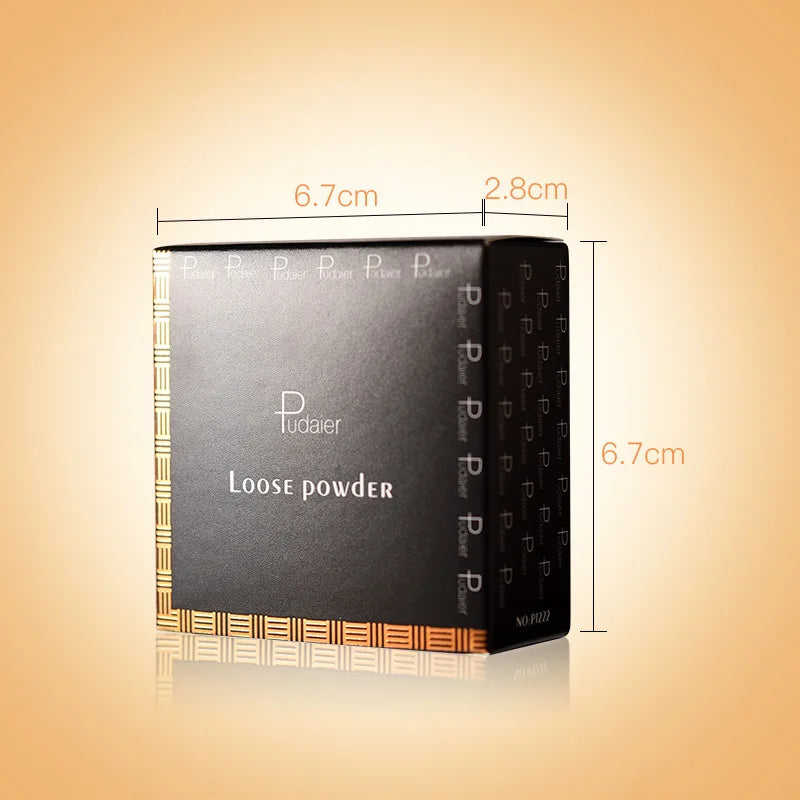 Pudaier 8 Colors Oil-control Loose Powder Waterproof Long-lasting Full Coverage Face Setting Powder Compact Makeup Cosmetics