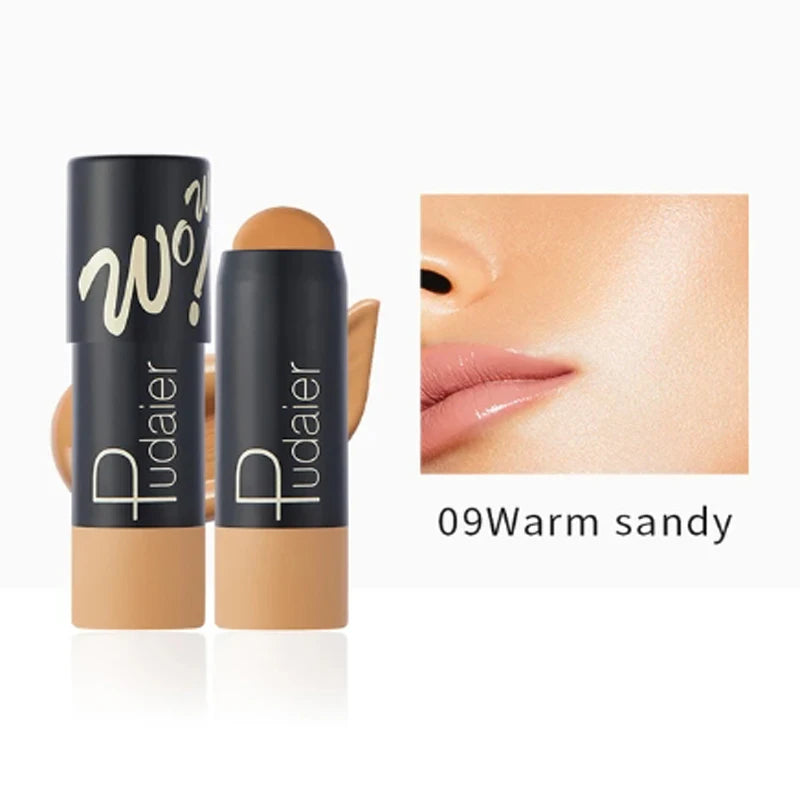 Full Coverage Lightweight Foundation Stick Contour Face Makeup Lasting Nude Foundation Base Hide Blemish Bronzer - AliExpress 66