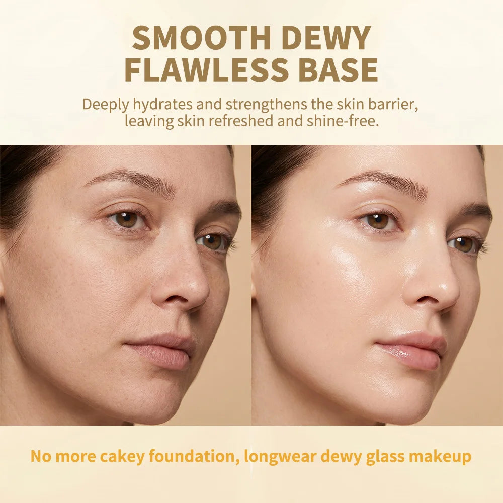 3 IN 1 Melt Touch Primer Buttery Glow Ultra Hydrating Makeup Base Long Lasting Pore Minimizer Smooth Fine Lines Brightening Flaw