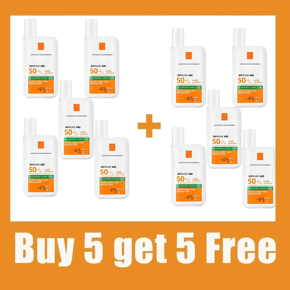 SPF50+ Sunscreen Lotion Lightweight Non-Greasy UV Protection Face Body Sunscreen Lasting Moisturizing Refreshing Sunburn Defense