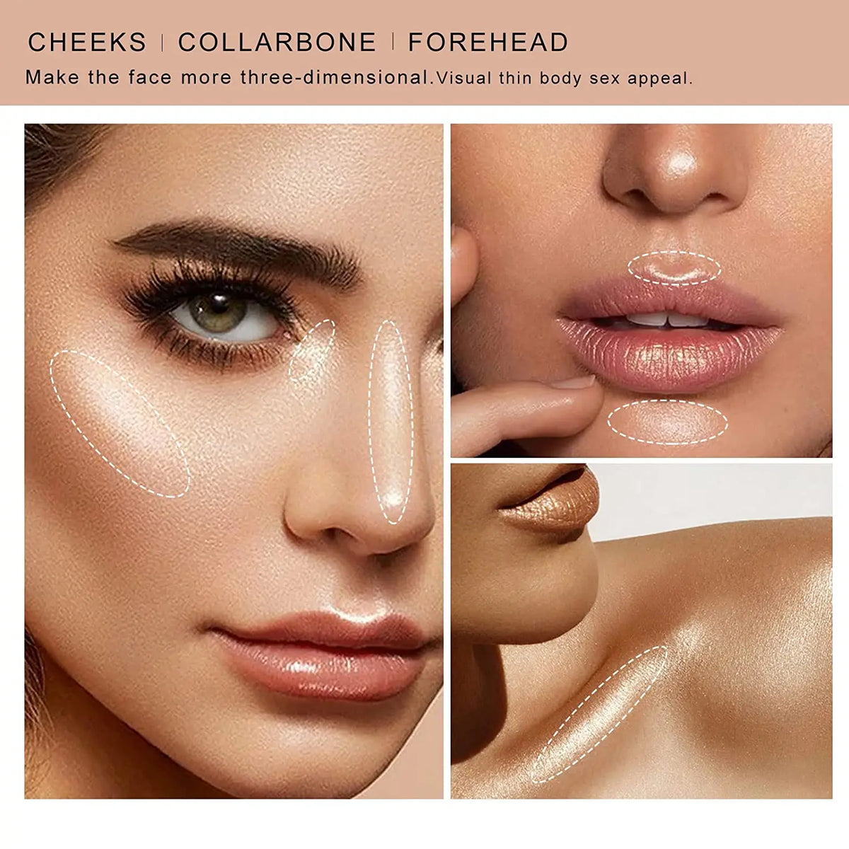 2 COLORS Highlighter Makeup Glitter Contouring Bronzer For Face Shimmer Powder Creamy Texture Illuminator Stick Women Cosmetics - AliExpress 66