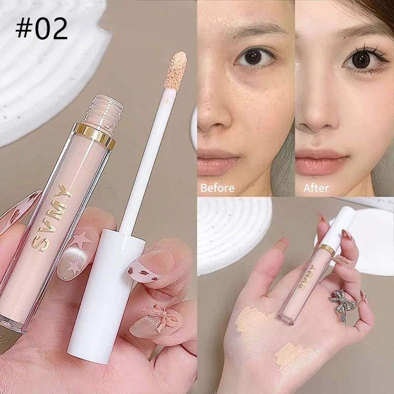 Ivory White Liquid Concealer Moisturizing Waterproof Brightening Concealer Cream Lasting Cover Spot Dark Circles Face Makeup - AliExpress 66
