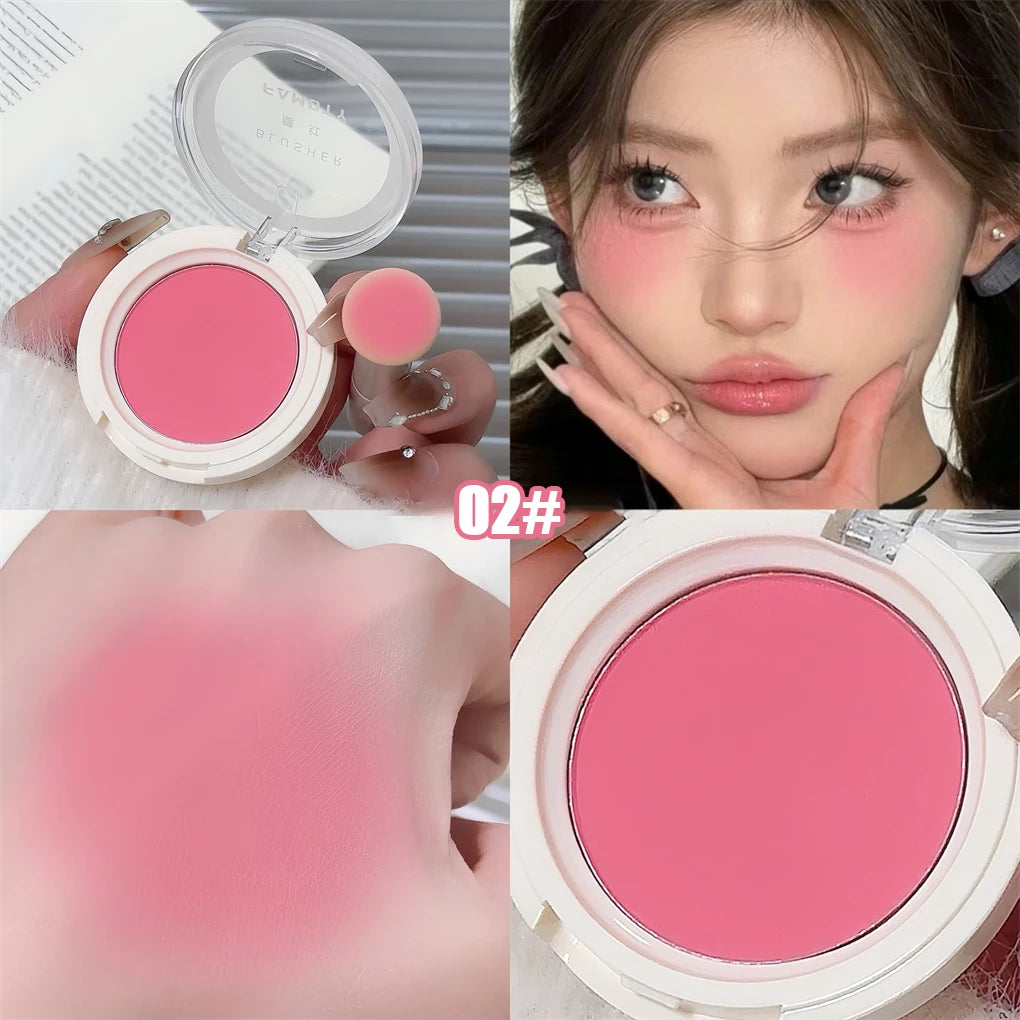 Monochrome Milk Peach Face Blush Pallete Mineral Pigment Cheek Blusher Powder Makeup Professional Contour Shadow Pink Blusher - AliExpress 66