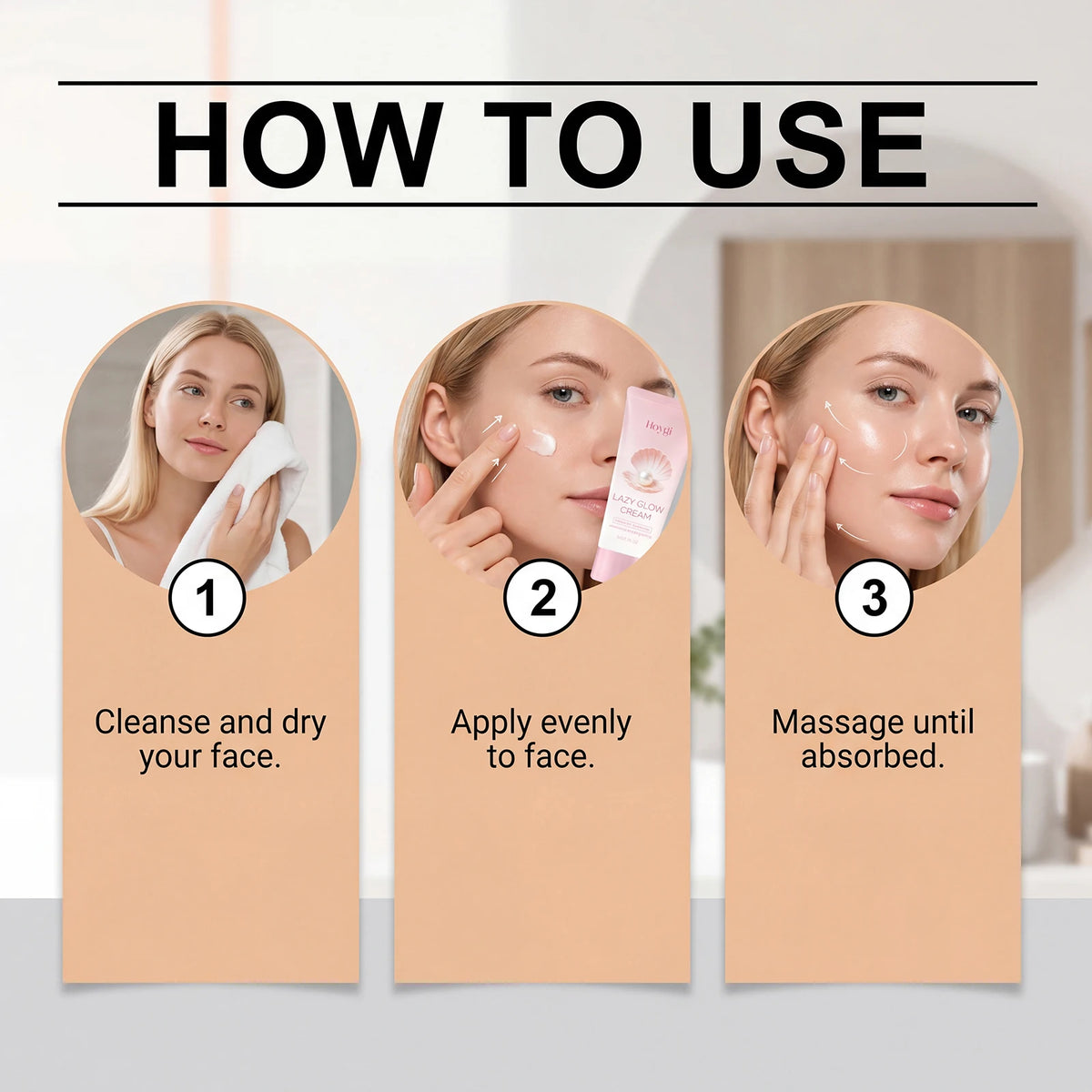 50g Lazy Face Cream Moisturizing Improve Skin Texture Enhance Smoothness Glowing Perfect Concealer Lazy Makeup Foundation Cream