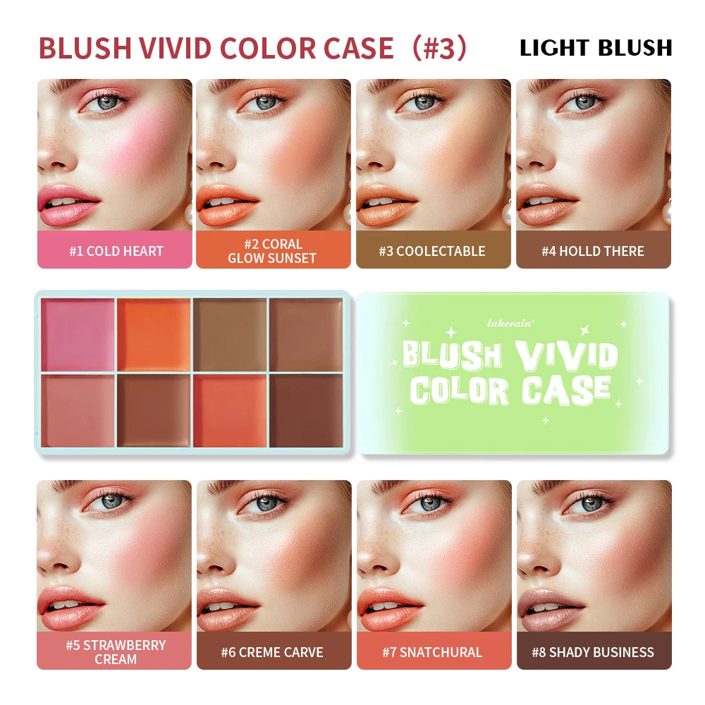 8Colors Cream Highlighter/Brow/Blush Palett Face Brighten Highlighter Blush&Contouring Shimmer Waterproof Makeup Tool Cosmetics - AliExpress 66