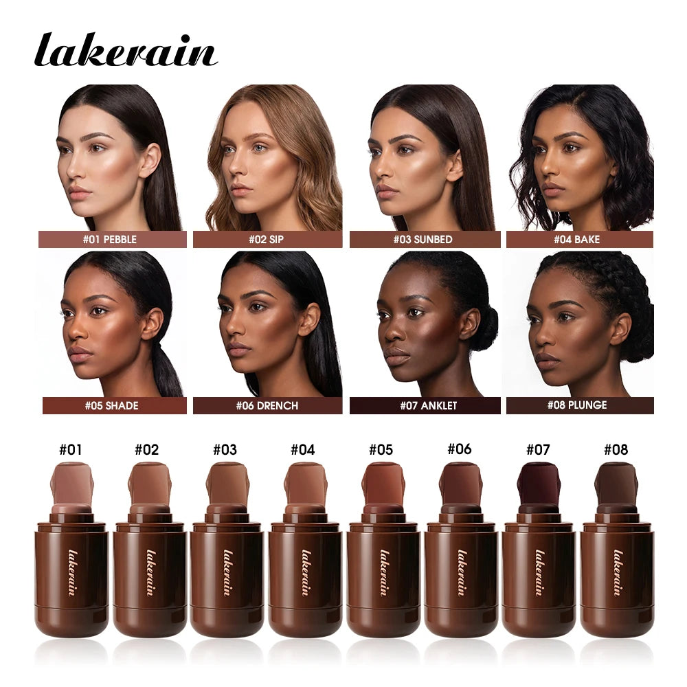 Lakerain Bronze Contour Stick Long-lasting Natural Makeup Finish Create Dimensional Effect Hydrates Smooths Skin Contour Stick - AliExpress 66