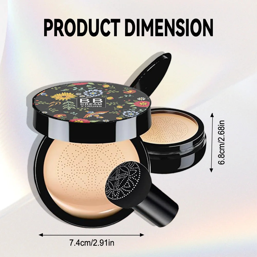 Mushroom Head Air Cushion BB Cream, Moisturizing Concealer Foundation, Brightening Natural Nude Makeup with Mushroom Puff - AliExpress 66