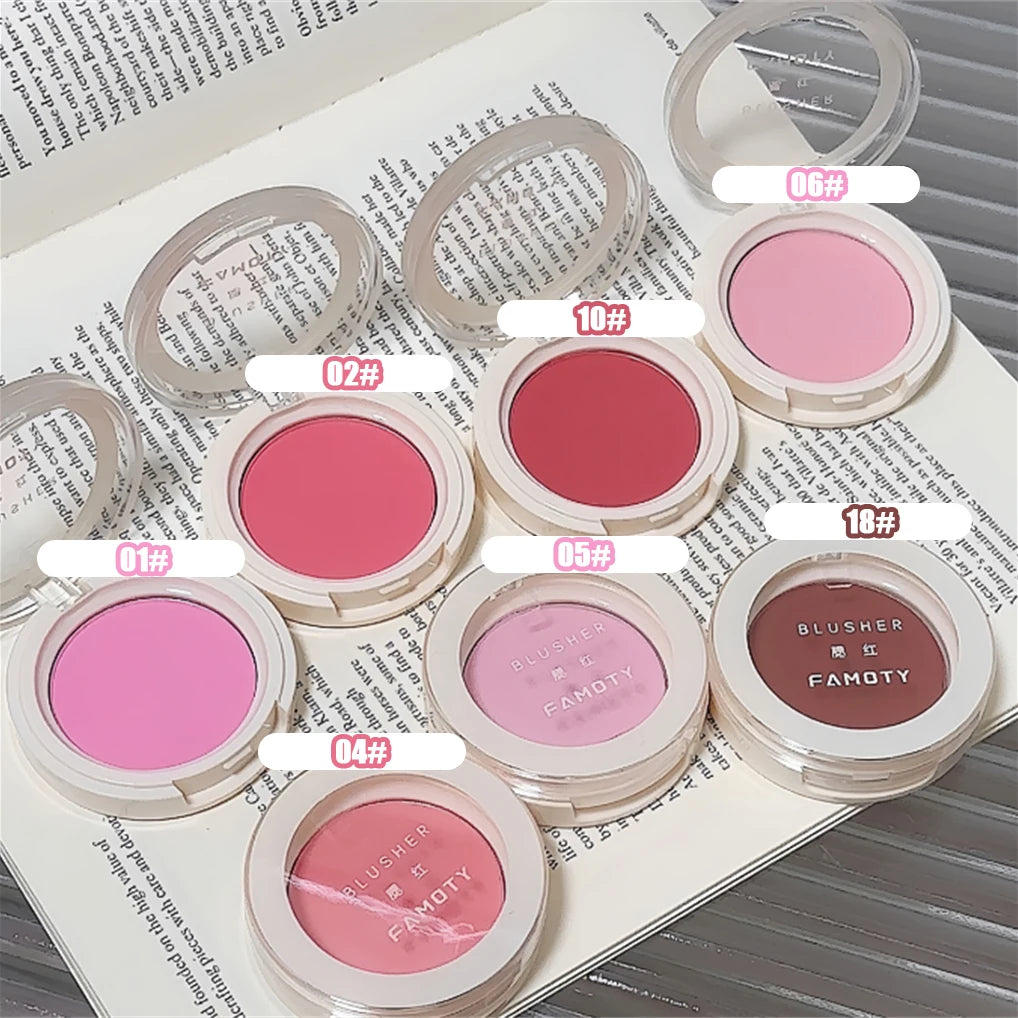 Monochrome Milk Peach Face Blush Pallete Mineral Pigment Cheek Blusher Powder Makeup Professional Contour Shadow Pink Blusher - AliExpress 66