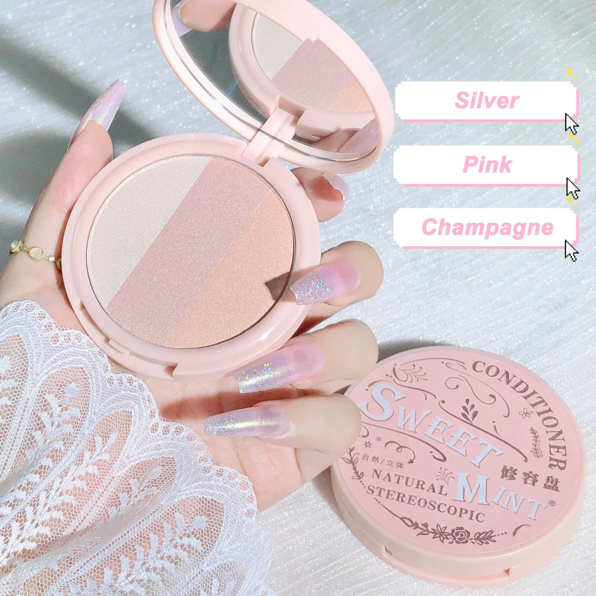2/3 Color Bronzer Highlighter Palette Face Matte Brown Coffee Contour Shadow Powder Rose Pink Blush Highgloss Illuminator Makeup - AliExpress 66