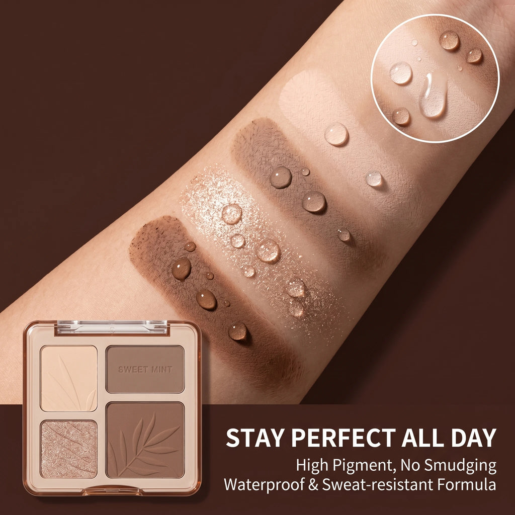 Sweetmint 4-Color Contour Palette Highlight & Contour Integrated Fine Texture Easy to Blend Beginner Friendly - AliExpress 66
