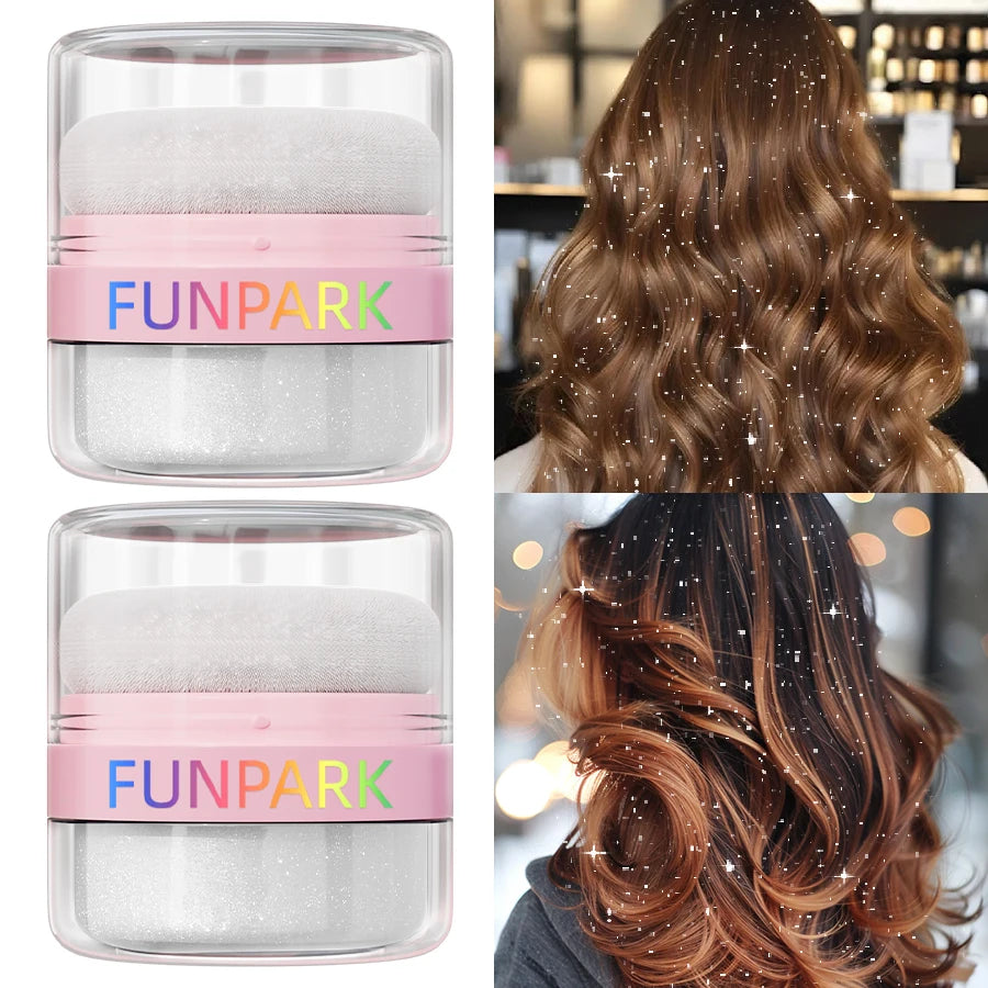 1PC Highlighter Powder Brightens the Face,with Puff of Highlight and Shadow on the Face or Body White Silver Korean Makeup Gits - AliExpress 66