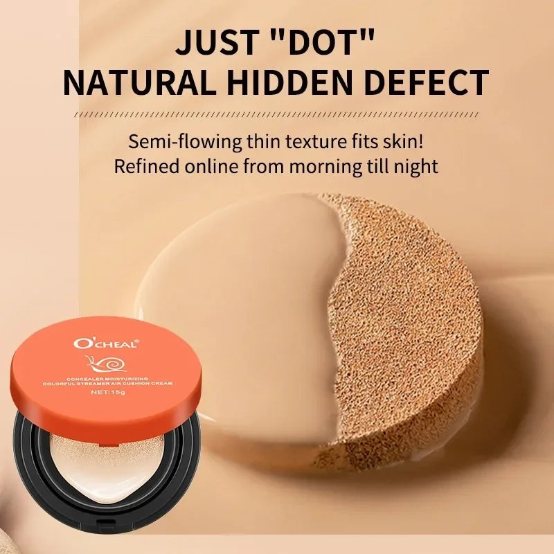 2 Colors O'CHEAL Whitening BB Cream Foundation Air Cushion Concealer Face Makeup Girl's Facial Beauty Original Cosmetic Cream - AliExpress 66