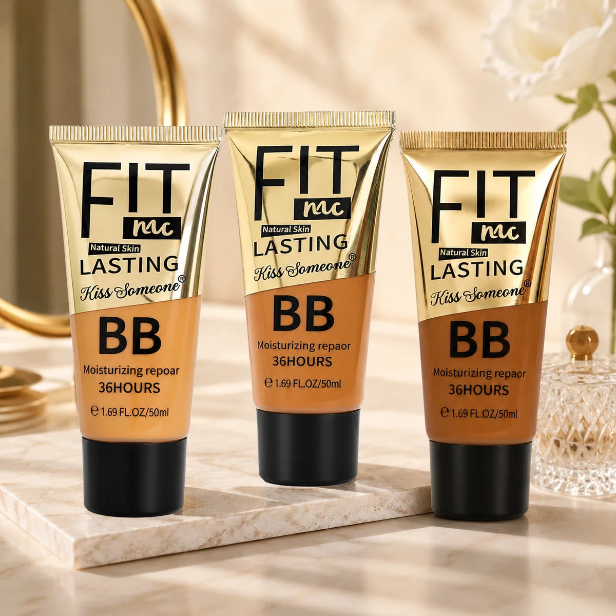 3pcs/1set Long lasting concealing, waterproof and moisturizing bb cream, liquid foundation, concealer, liquid foundation - AliExpress 66