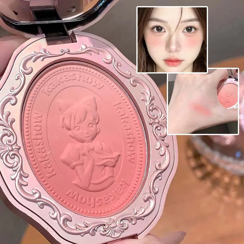 Kakashow Emboss Gradient Brightens Blusher Powder Cosmetics Silky Long Lasting Easy To Color Korean Style Blush Palette Makeup - AliExpress 66