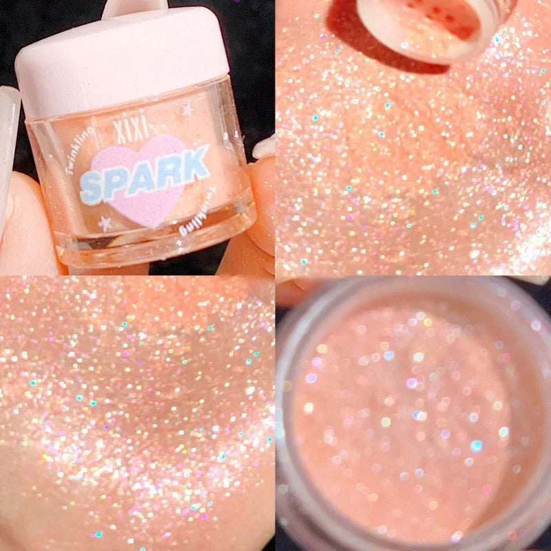3 Colors Glitter Highlighters Powder Diamond Shimmer Eye Shadow Pearlescent Face Body Brightening Smooth Natural Contour Makeup - AliExpress 66