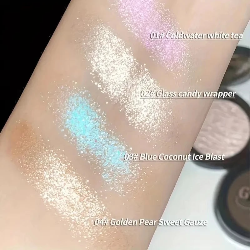 Potato Mud Texture Highlighter Makeup,Diamond Glitter Shimmer Pearlescent Portable Highlight Powder For Face Nose Eye Makeup - AliExpress 66