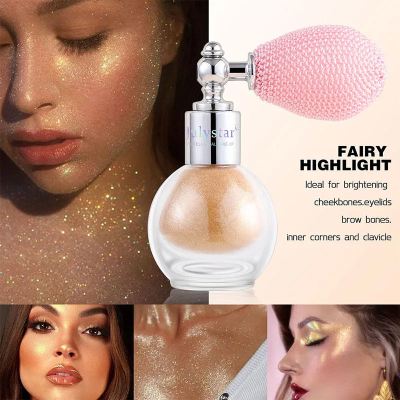 Diamond High Gloss Glitter Spray Highlighter Powder Brighten Polarization Fairy Powder Face Body Illuminator Makeup Cosmetics - AliExpress 66