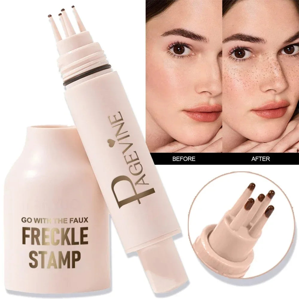 Facial Freckle Stamp Pencil,Natural Makeup for Freckles,Dark Spots, Moles,Waterproof,not easy to fade Concealer,Feminine Contour