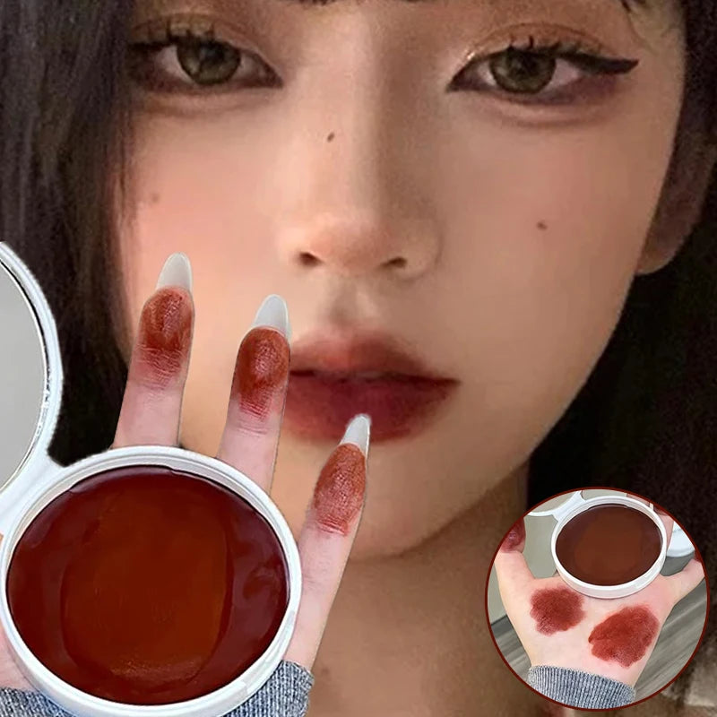 Mousse Lip and Cheek Balm Red Brown Korean Style Matte Blush & Lip Tint Cream High Pigment Moisturizing Lasting Blusher Makeup - AliExpress 66